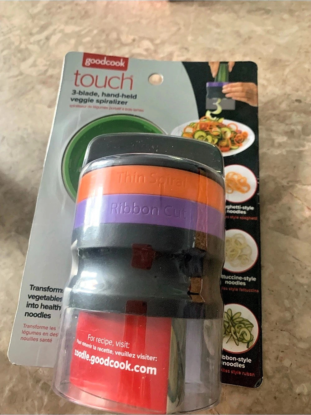 Goodcook 3-Blade Handheld Vegetable Spiralizer Vegetable Spiralizer NWT